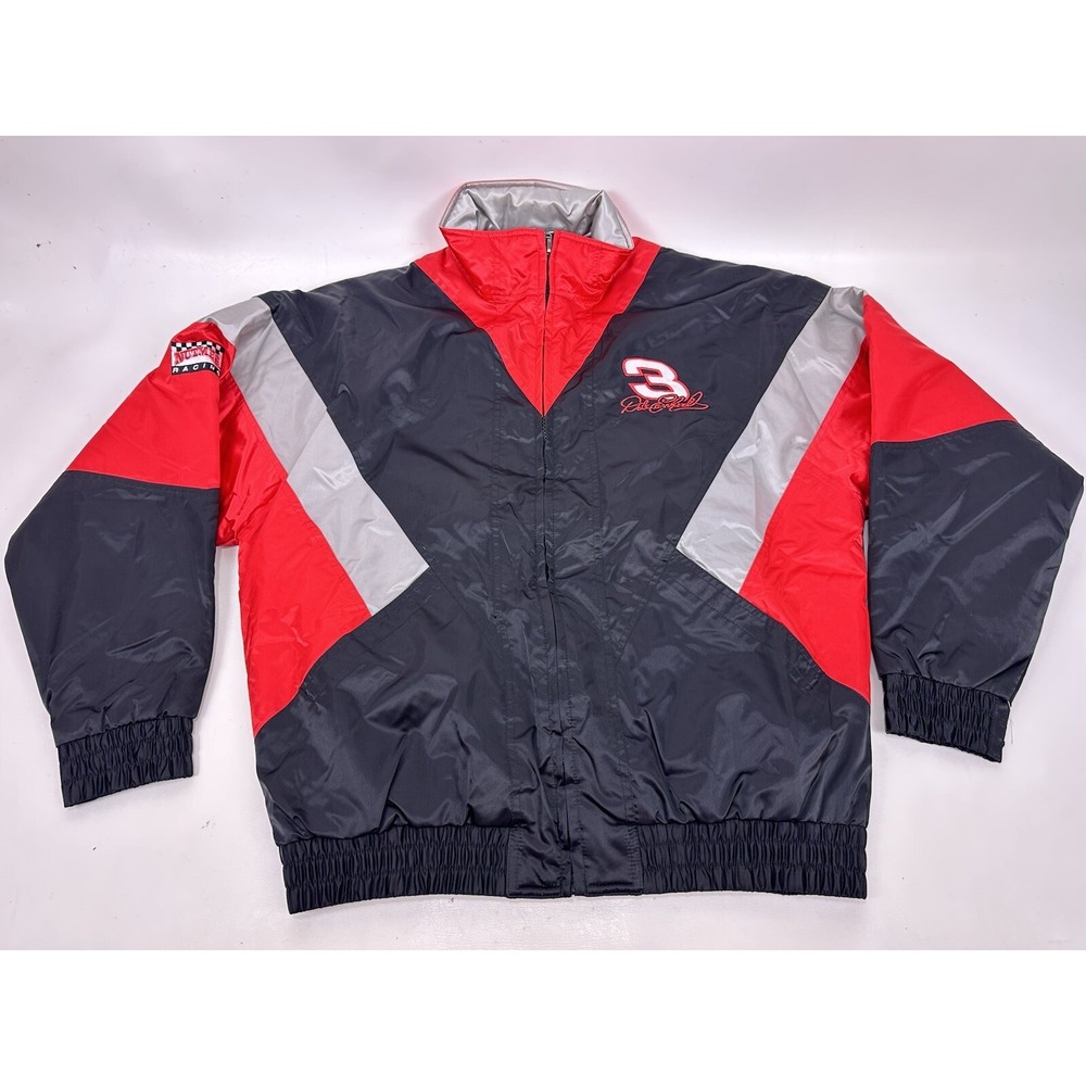 Dale Earnhardt #3 Nutmeg Full Zip‎ Jacket Size L Nascar Vintage NWOT